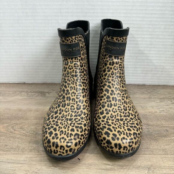 NWOT London Fog Women’s Rain Boot Size 7, Cheetah Print. - Picture 9 of 10